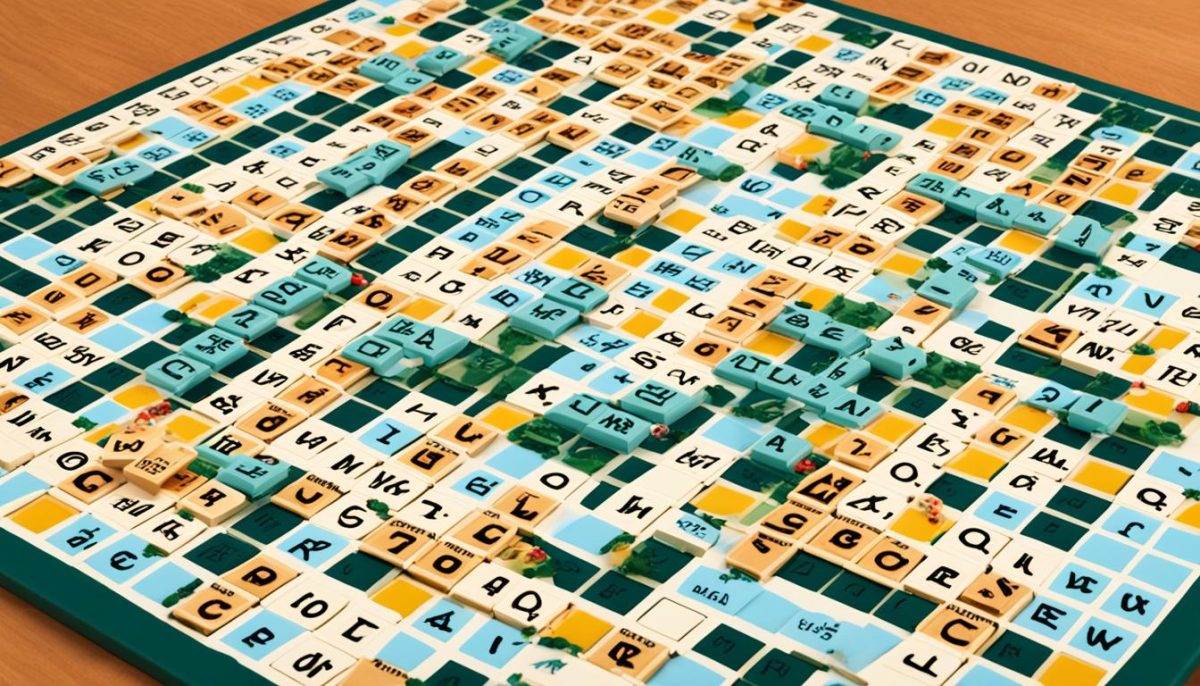 Scrabble game setup